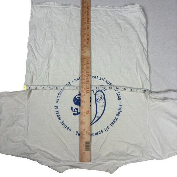 Vintage Less Than Jake T-Shirt M Eating Meat Tour Ska Band Tee 90s Tultex USA - Picture 8 of 8